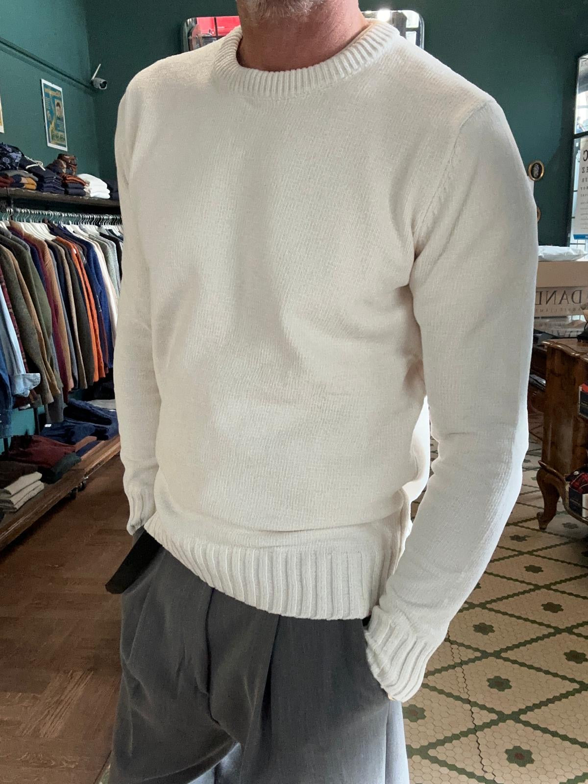 Maglione effetto ciniglia