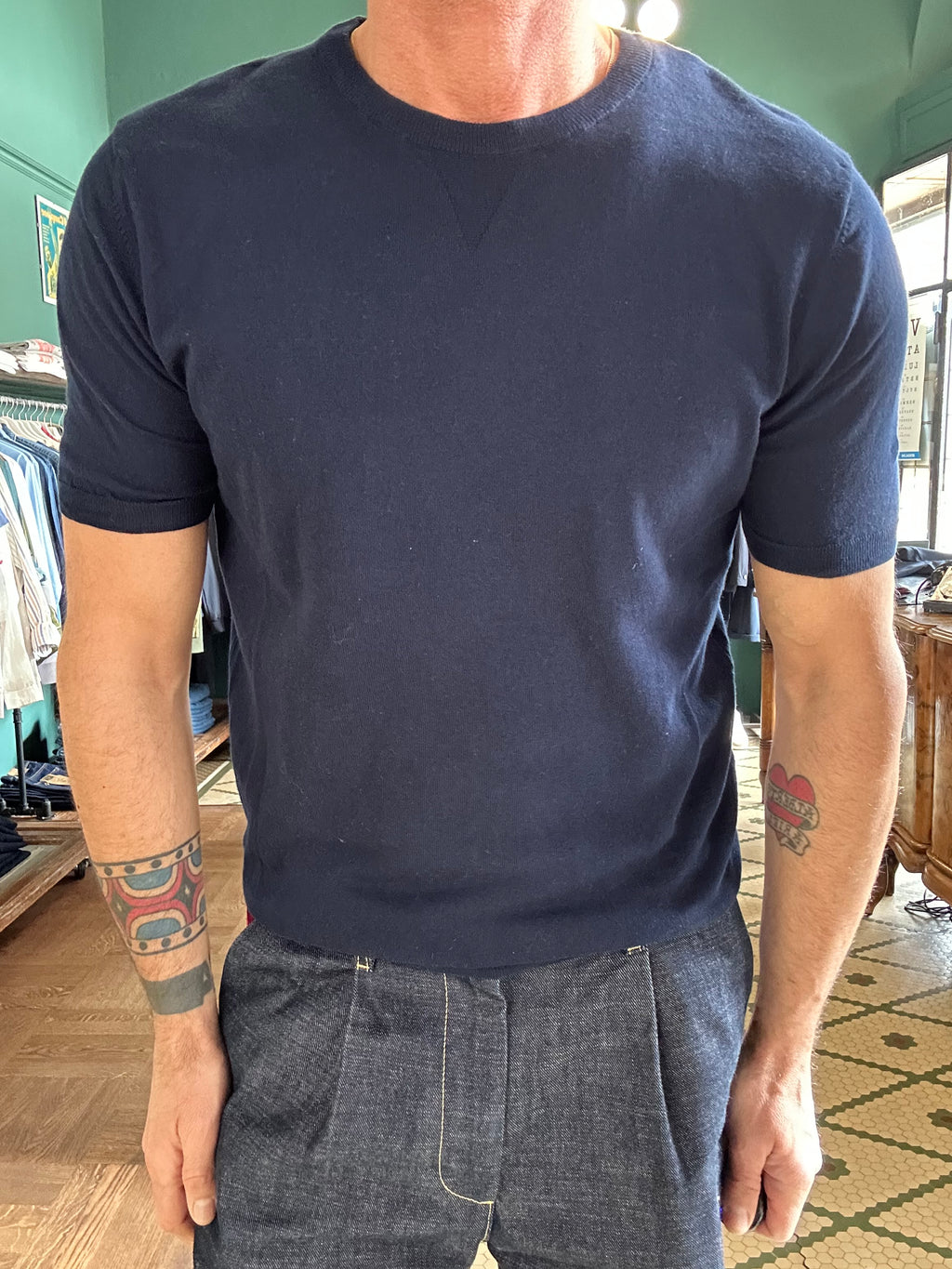 T-shirt In maglina con dettaglio