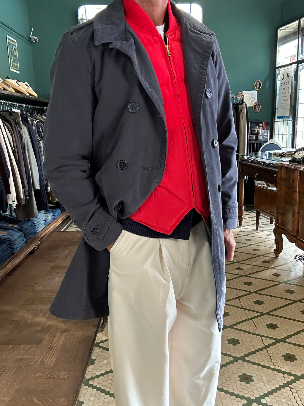 Trench jungle cloth naval officier Chesapeack’s
