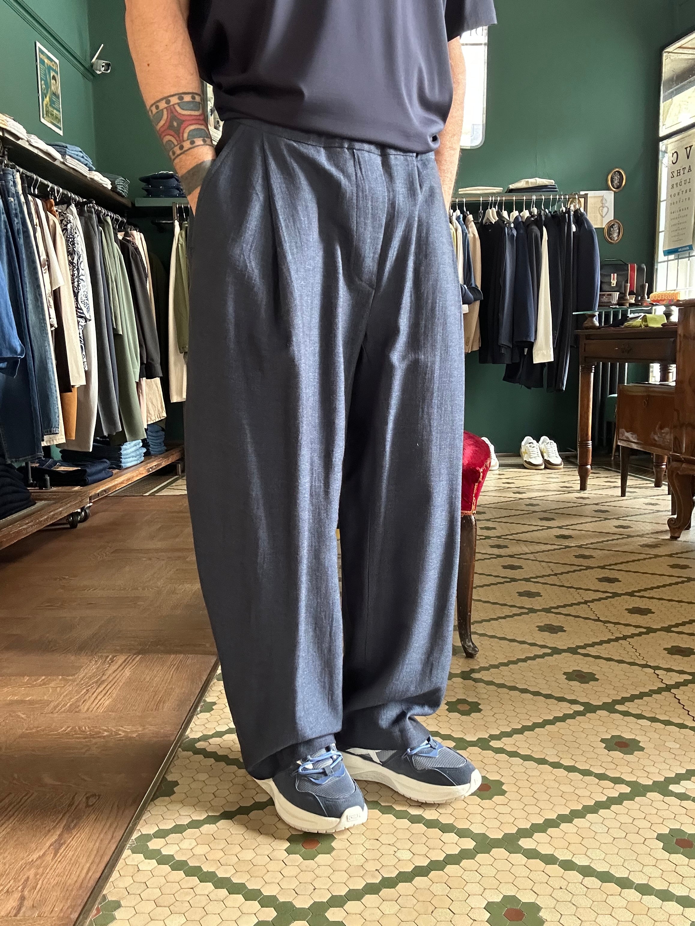 Pantalone modello Japan misto lino