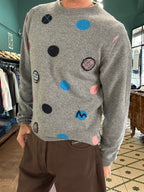 Maglione Koon misto lana con dettagli a pois