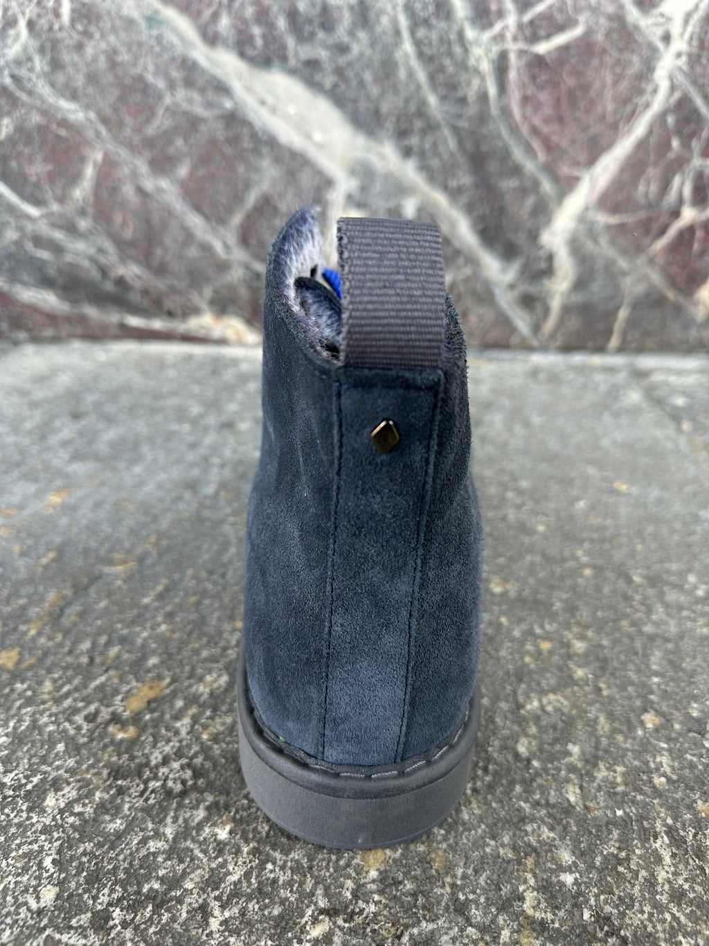 Panchic alte in suede cobalto e blu elettrico