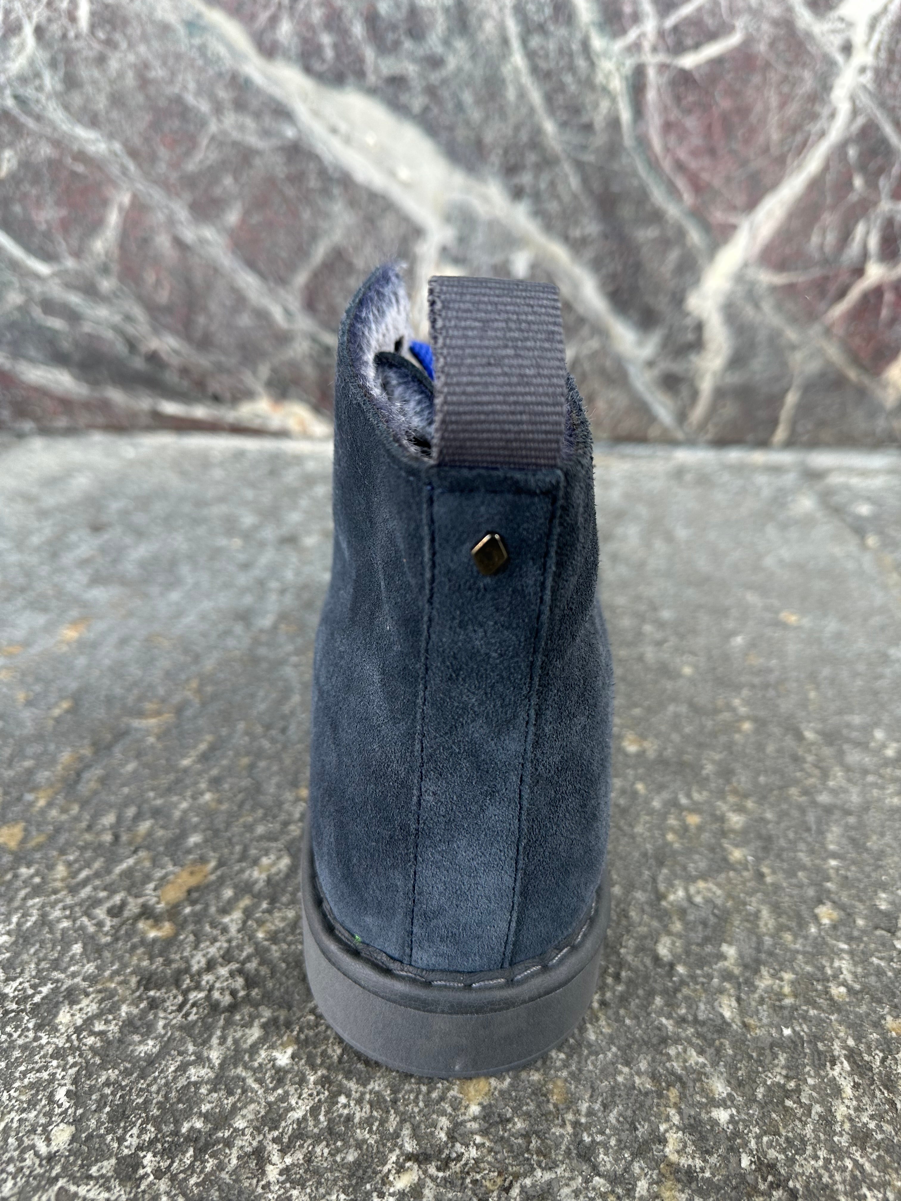 Panchic alte in suede cobalto e blu elettrico