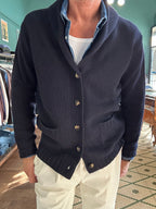 Cardigan sciallato 100% lana Made in Italy