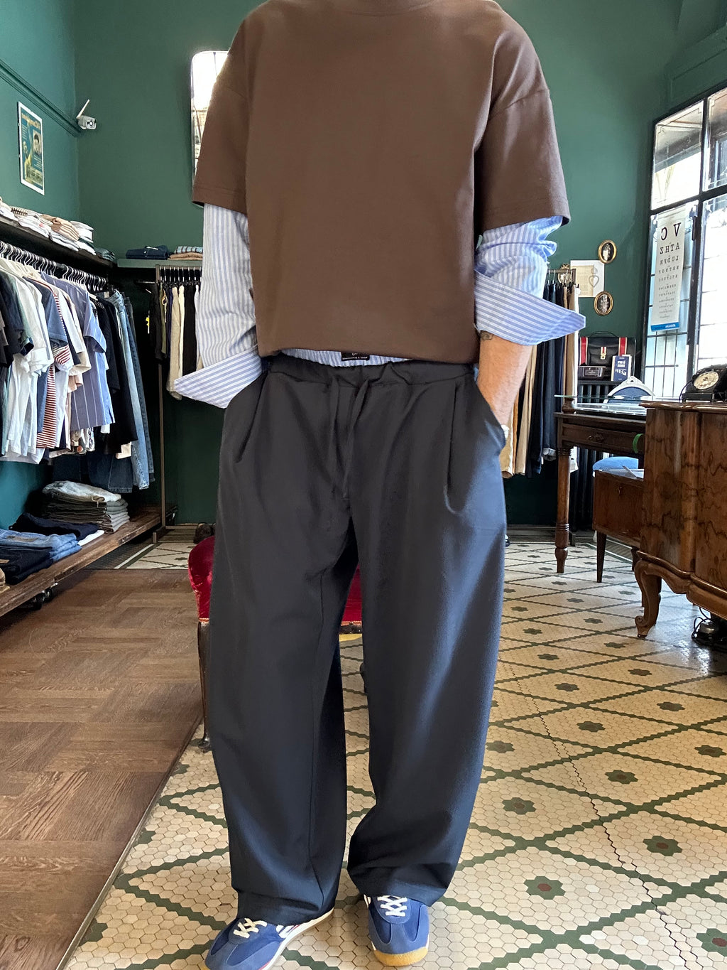 Pantalone Japan con dettaglio boxer