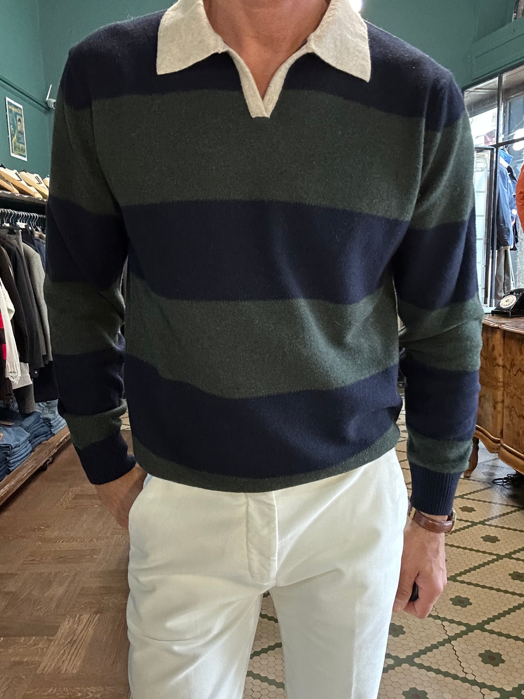 Maglia polo rugby inthebox mistolana