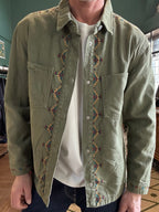 Overshirt con ricami indy