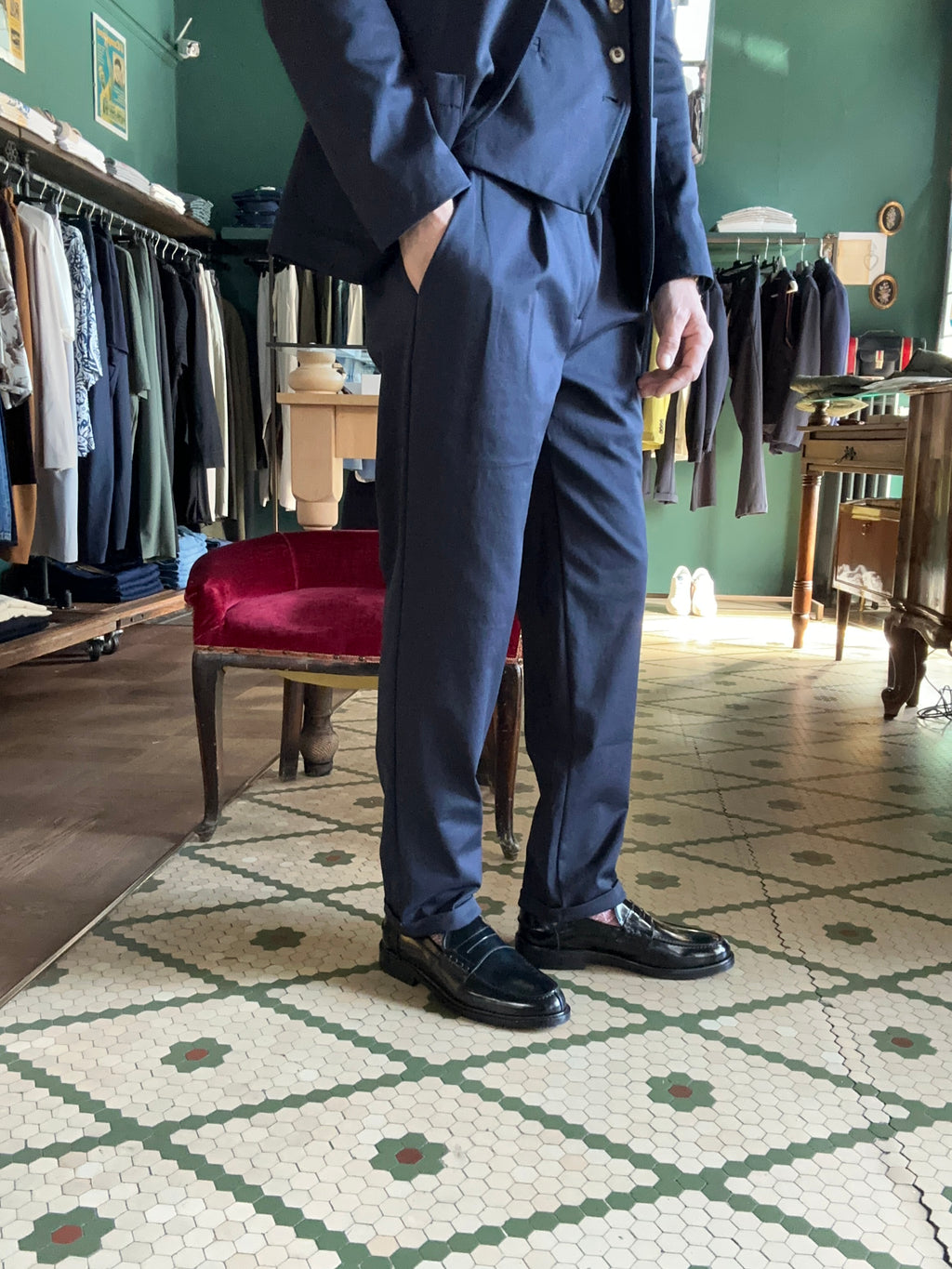 Pantalone Koon in jearsey con pence