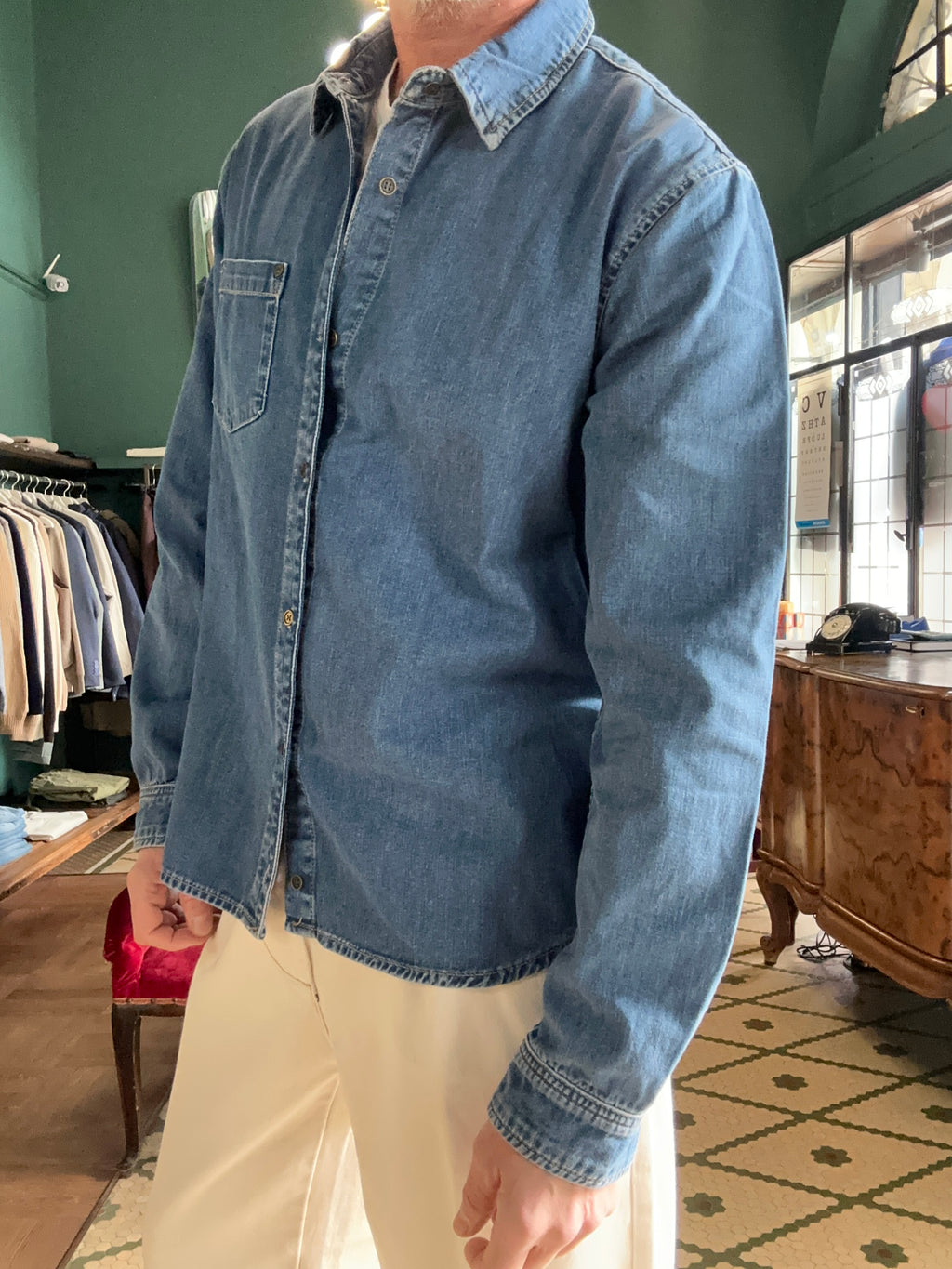 Camicia denim regular