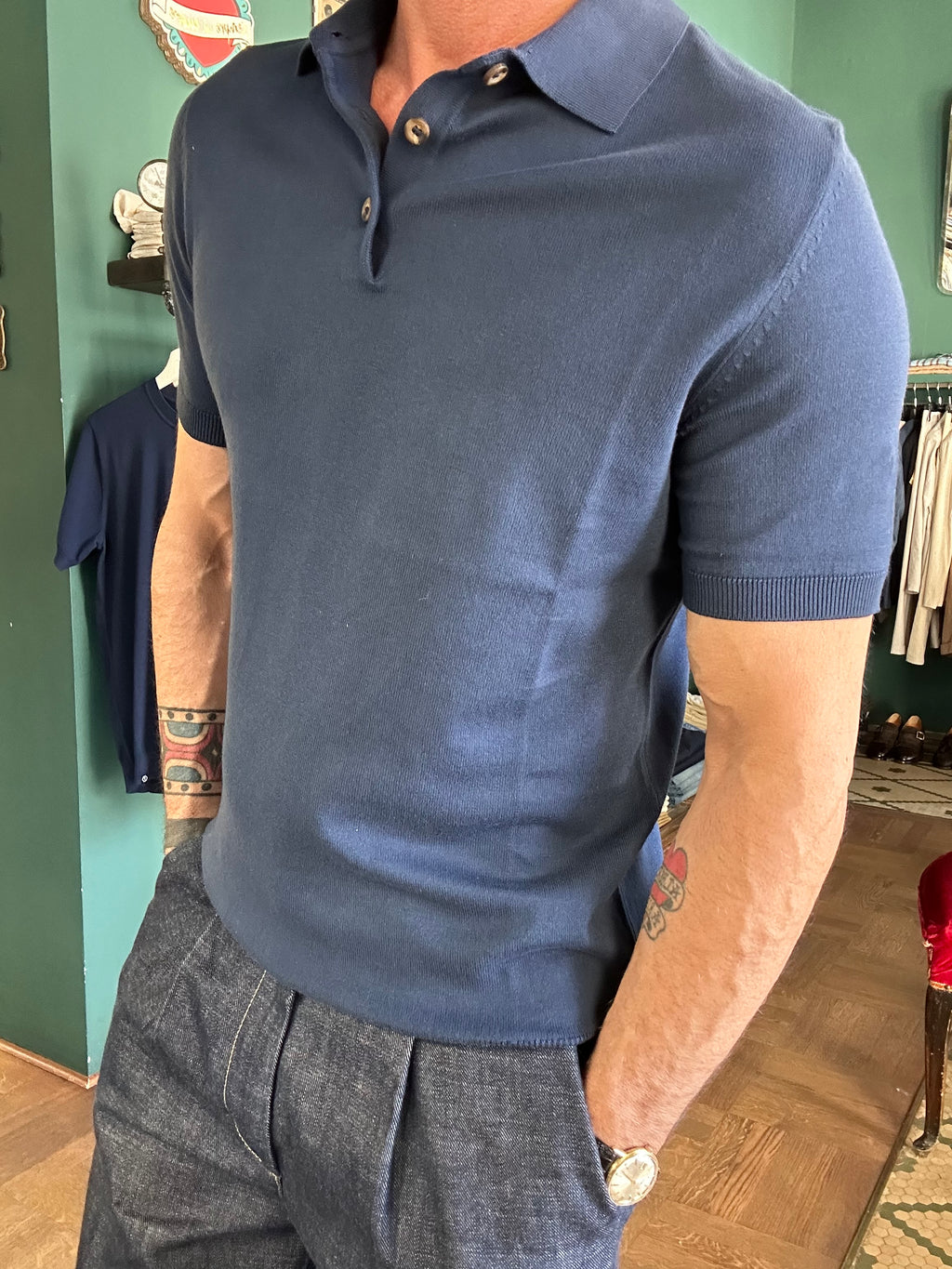 Polo 100% maglina di cotone made in italy