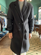 Cappotto doppiopetto con manica impermeabile