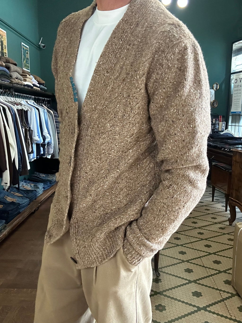 Cardigan bottonato Koon misto lana