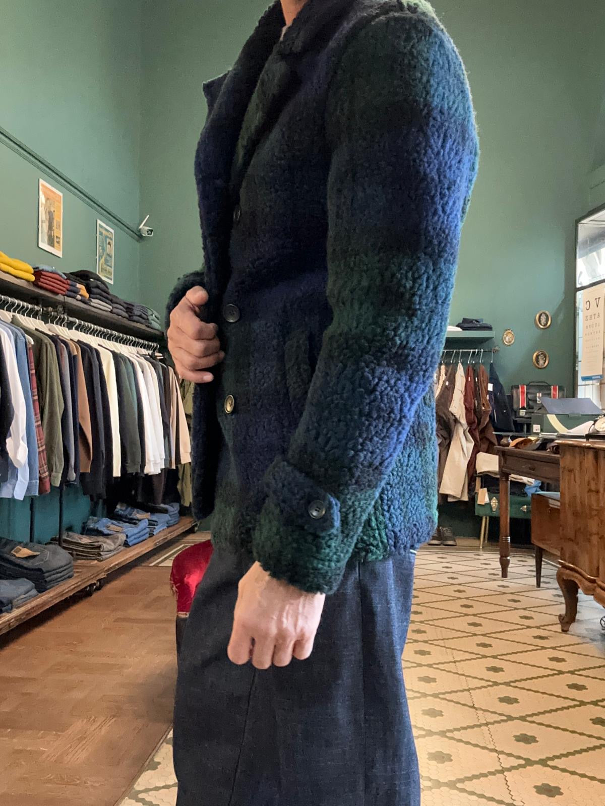 Cappotto peacoat koon in misto lana