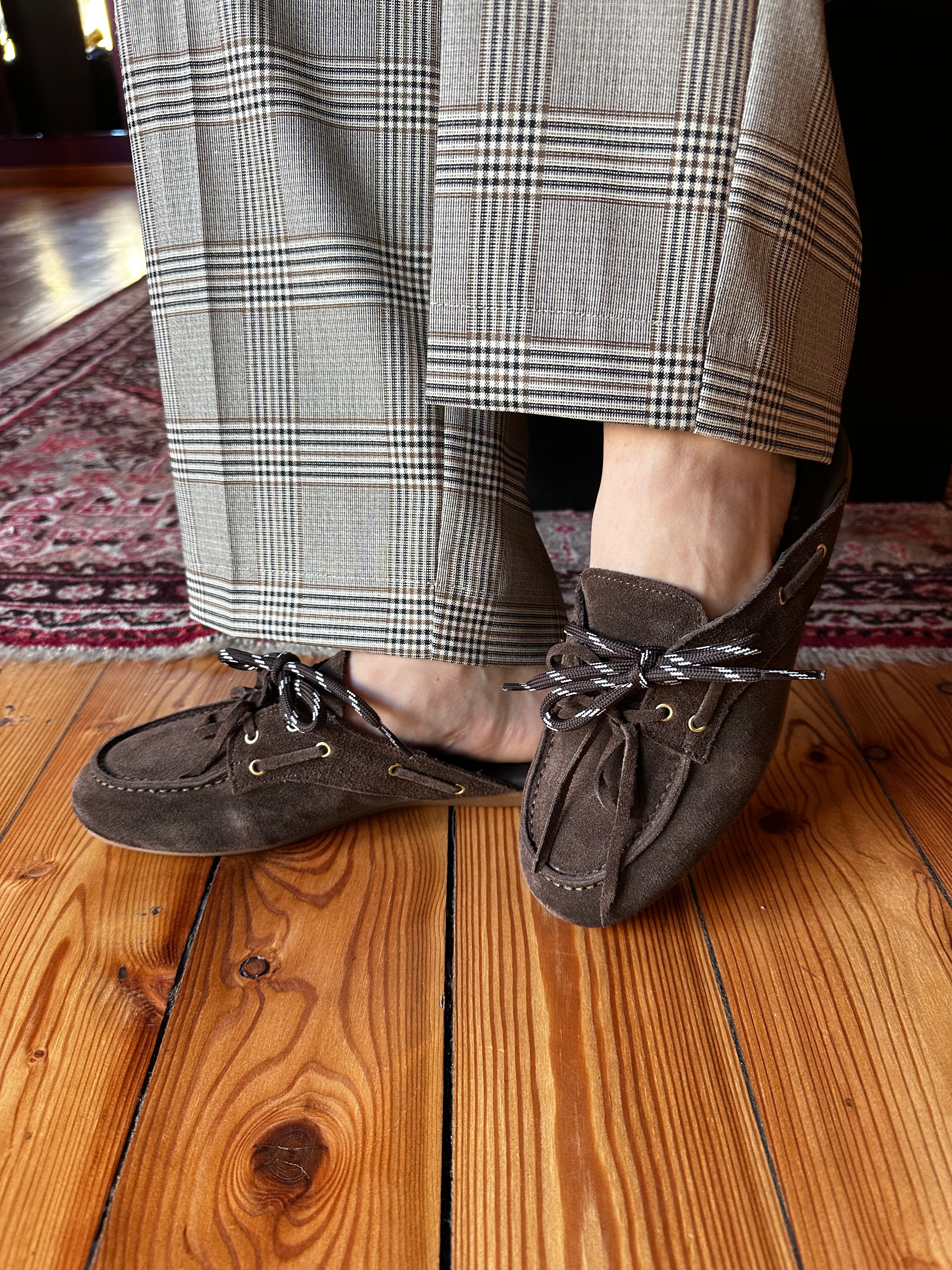 Mocassino sabot in suede