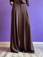 Pantalone palazzo con pence