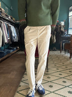Pantalone Amos velluto a coste con pence