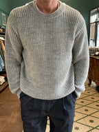 Englischer Rippstrickpullover