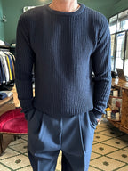 Maglione a coste inglesi