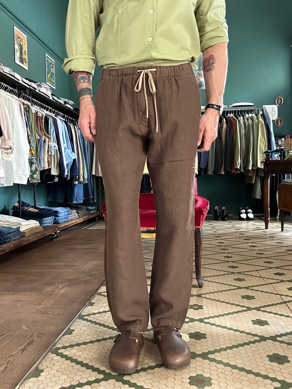 Pantalaccio 100% lino regular fit Made in Italy