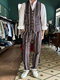 Pantalaccio garry’s earth a righe cotone Made in Italy