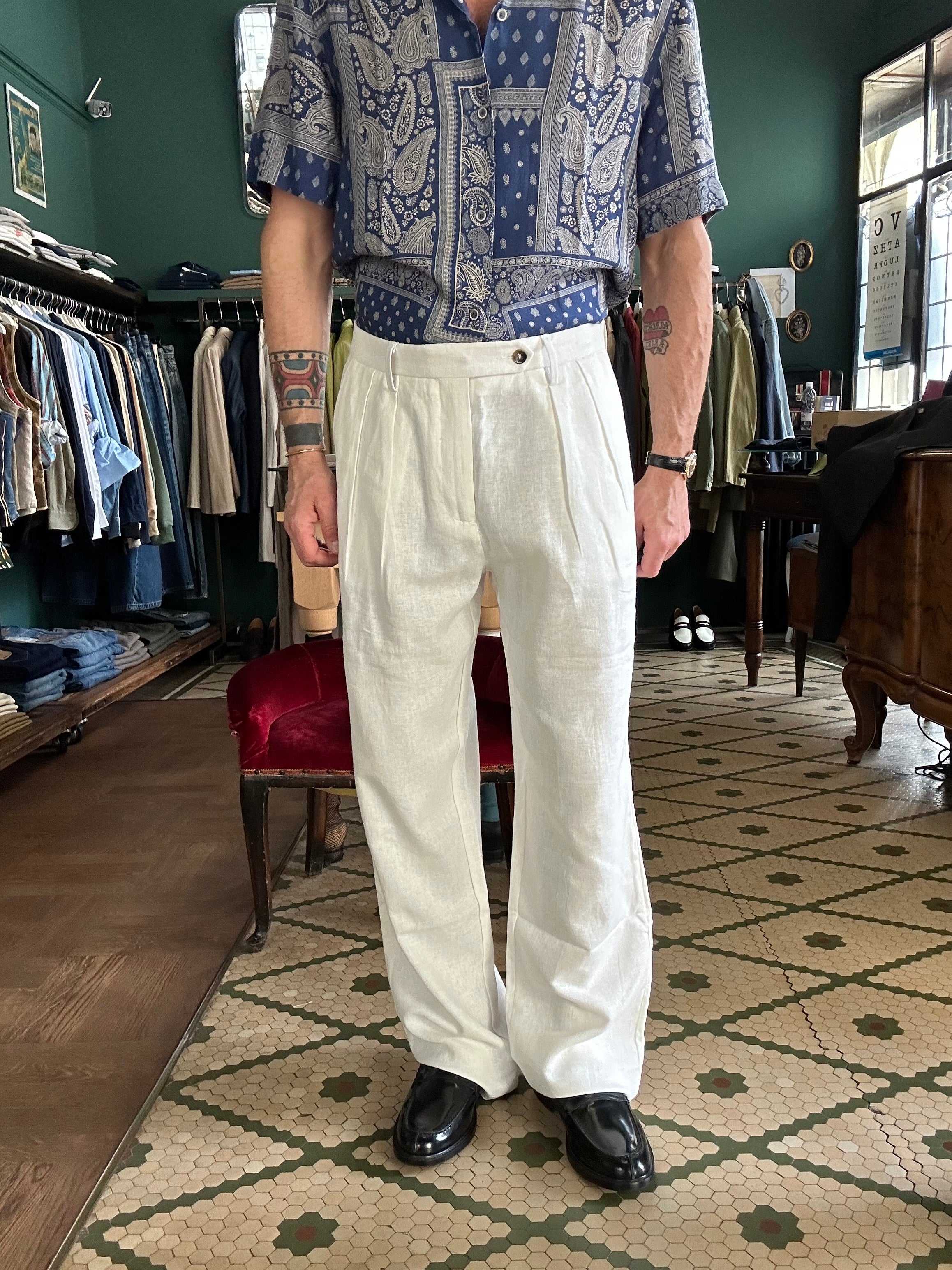 Pantalone Yan Simmon Vardar misto lino spigato