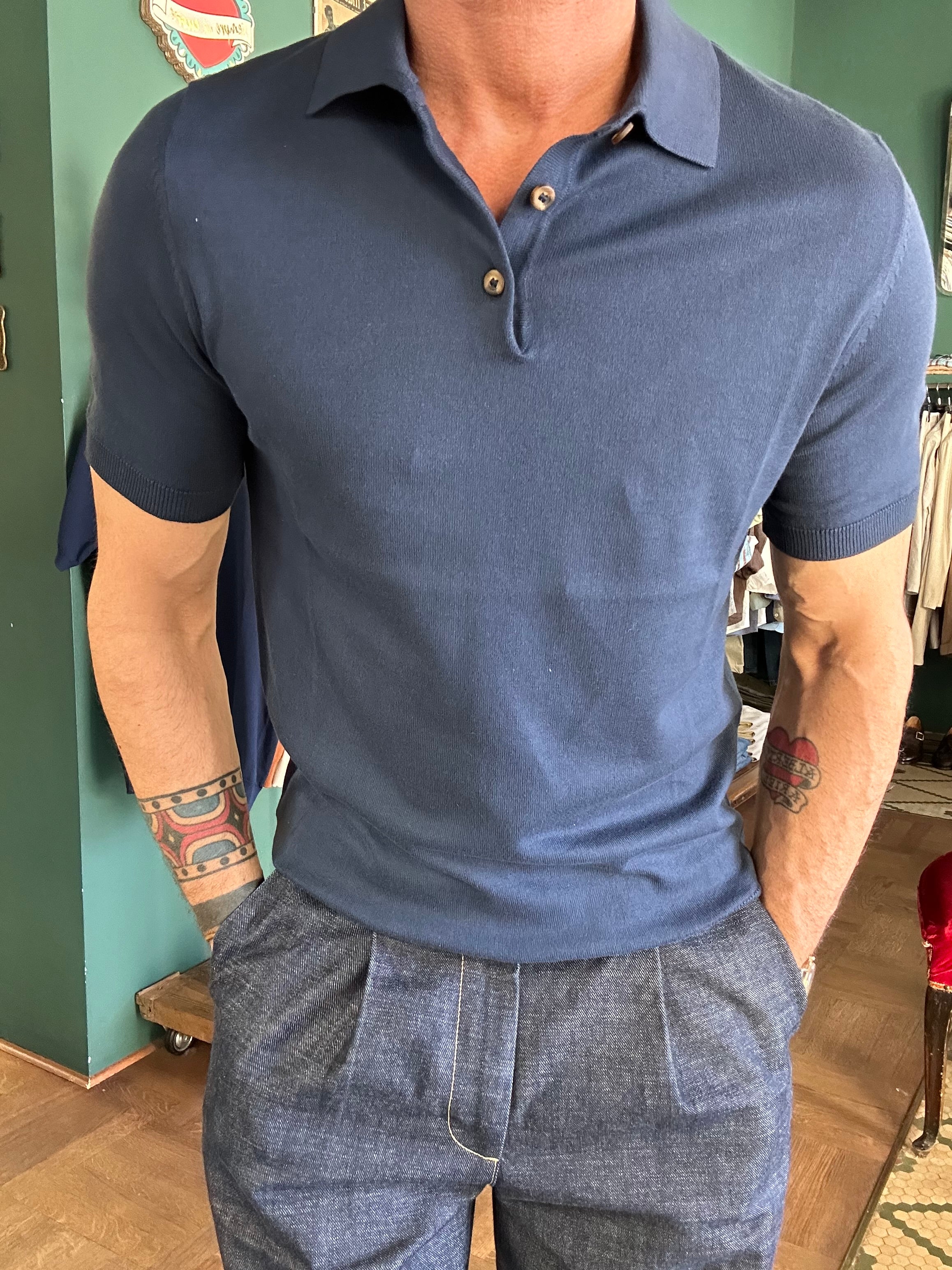 Polo 100% maglina di cotone made in italy