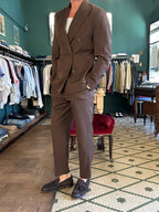 Abito doppiopetto marrone Made in italy