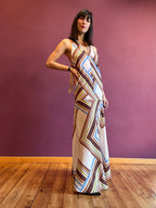Mira dress with geometric print