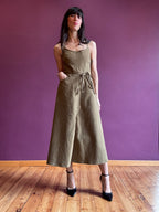 Abito salopette Khaki