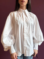 Camicia oversize con maniche a sbuffo