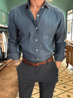 Camicia Sam chambray scuro