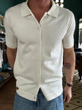 Knitted polo shirt