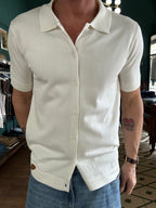 Knitted polo shirt