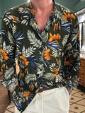 Camicia coreana in viscosa tropicale