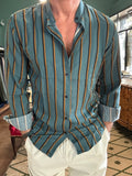 Camicia coreana a righe Dandy-abbigliamento