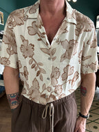 Camicia collo Hawaii fantasia floreale