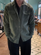 Camicia overshirt in velluto a coste