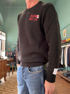 Maglione girocollo "negroni night life" nero