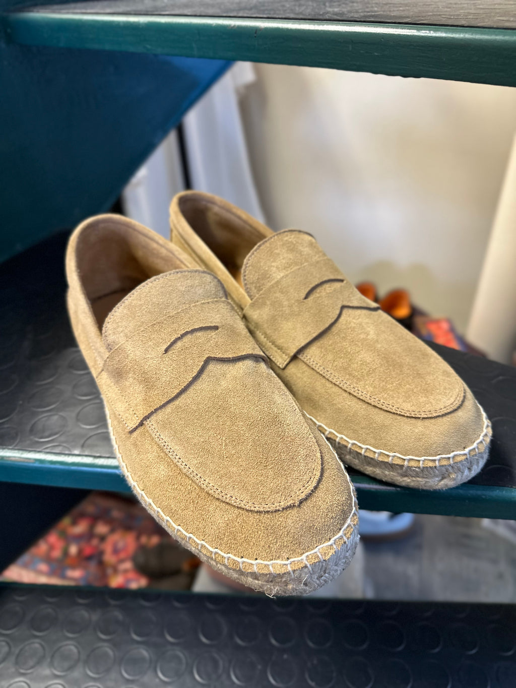 Suede boat moccasin