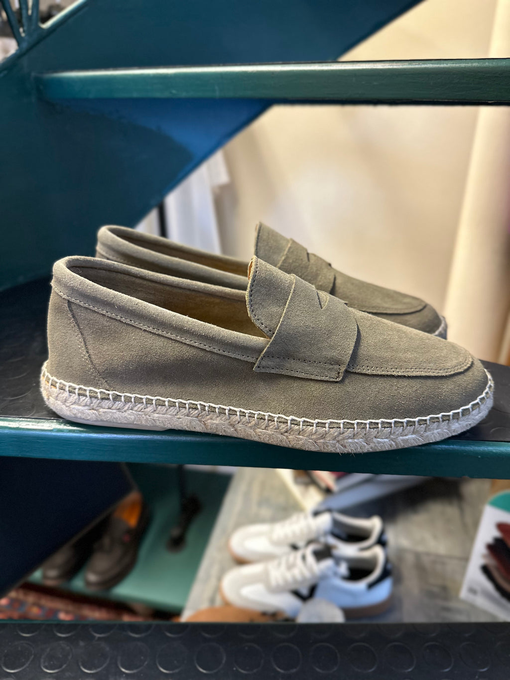 Suede boat moccasin
