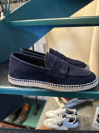 Suede boat moccasin