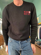 Maglione girocollo "negroni night life" nero