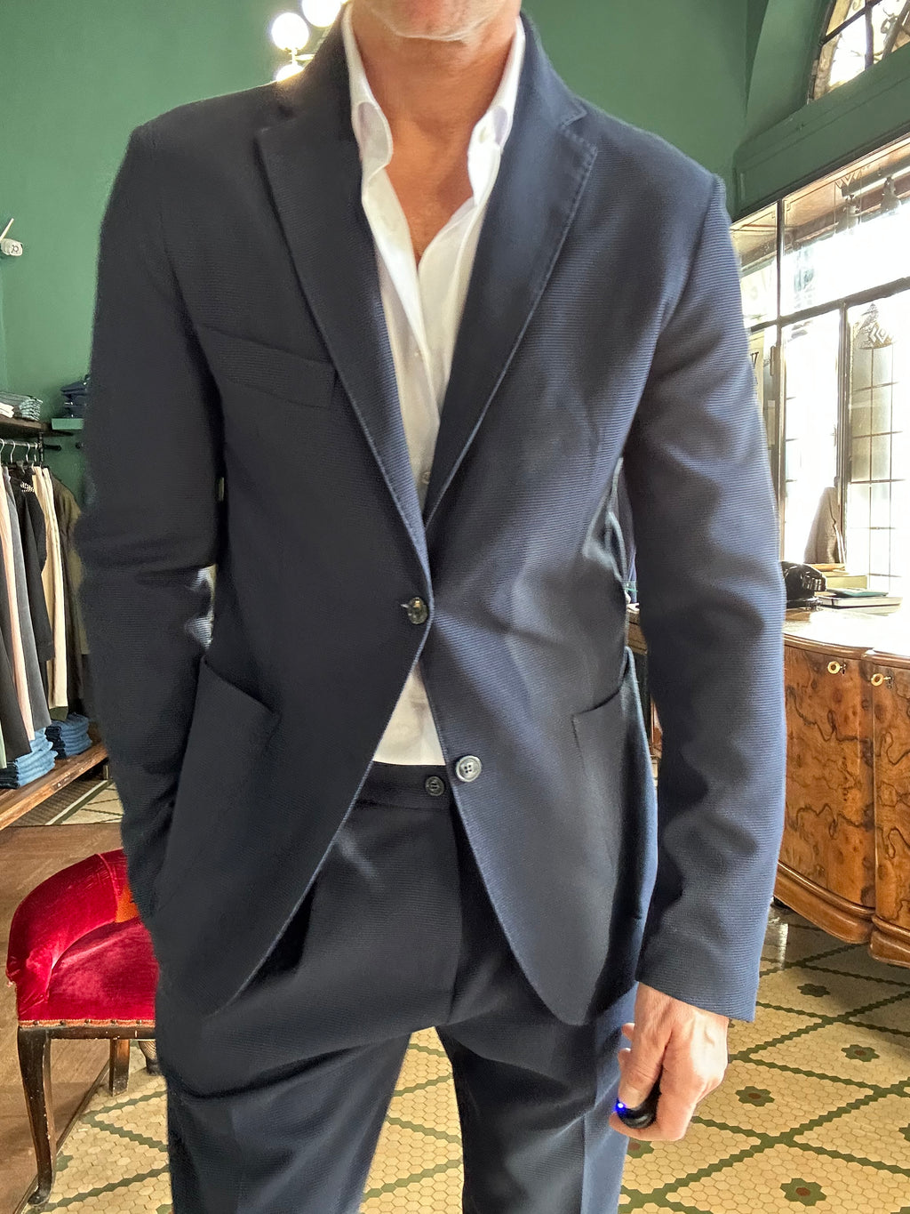 Giacca tessuto operato