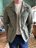 Field jacket in cotone piquet