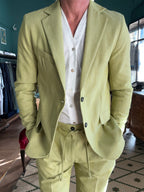 Single-breasted herringbone jacket