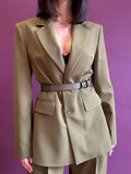 Pistachio belted jacket
