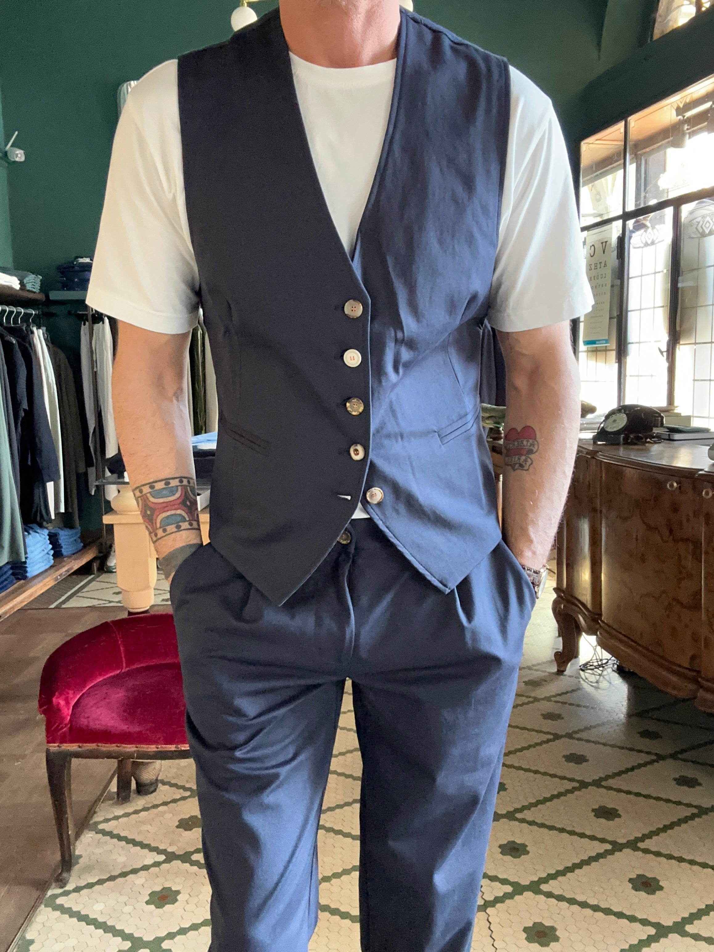 Gilet koon in jearsey