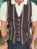 Garry's Earth striped vest