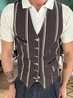 Garry's Earth striped vest