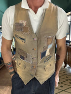Garry's Earth waistcoat with patch